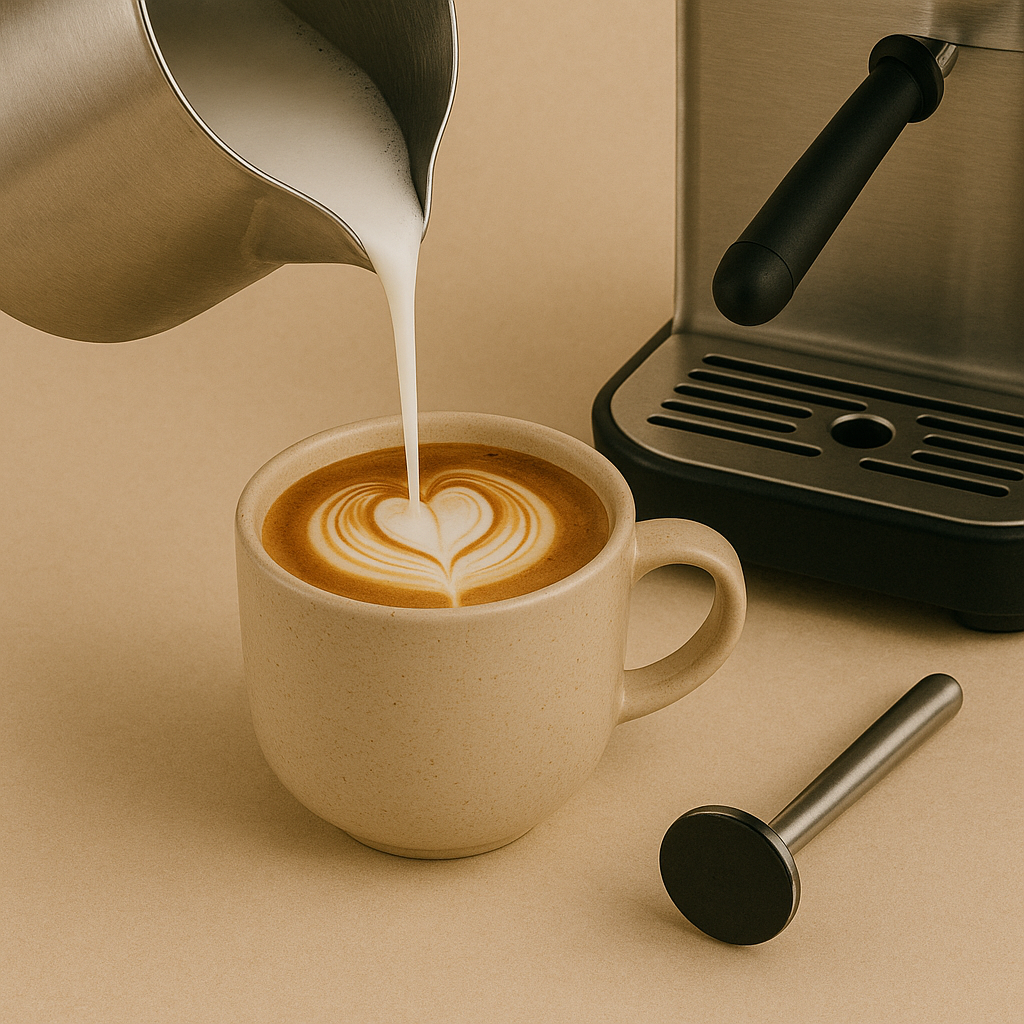 Barista Milch aufschäumen